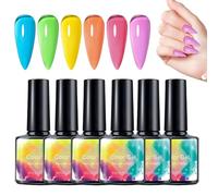 Gel Nagellack Set 6 Stück 8ml | Fluoreszierender Nagelgel | Fluoreszierender Schnelltrocknender Lack Für Hochzeit Feiertag Party Alltag Formell Zuhause Pendeln Frauen Ehefrau Freundinnen