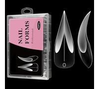 Gel Nail Extension Forms - Handmade Manucure Nail Mold | Fournitures de manucure à main | 140 Pieces Curved Forms, Fingernail Extension Shaping Mold For Business Trip Traveling Home Use, Reusable