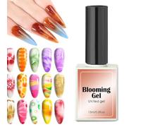 Gel Nail Polish, 15ml Spreading Effects Blooming Gel, Quick Drying Finger, Creative Nails Design Polishing, Smooth Application Varnish, Ideal for Salons, Manicure