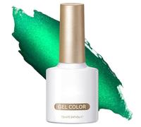 Gel Nail Polish - Bridal Nail Lacquer, Gel Nails Coating, Manicure Supplies | Emerald Green Cat's Eye Series Nails Polish - For Women Beginners Professionals Home Salon Wedding Wife Girlfriend Female