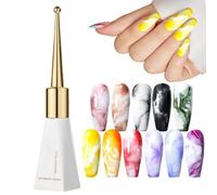 Gel Nail Polish Clear, 10ml Quick Blending, Professional Grade Nails Liquid Gel for Salon, Girls, Travel, Styling, Beauty Routine, Home, Daily Use, Gradient Styles