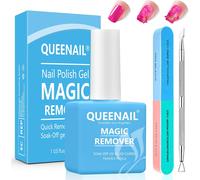 Gel Nail Polish Remover 15 Ml, Gel Nail Polish Remover, Professional Semi-Permanent Nail Polish Remover With Cuticle Scraper And Nail Files For 3 To 5 Minutes