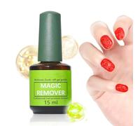 Gel Nail Polish Remover, Fast Acting Dissolving Formula, 15ml Gentle on Nails and Easy Application, Manicure Removal Tool for Women, Girls, Beauty Salons, Professional Use