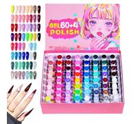 Gel Nail Polish Set | Quick Dry 60-Color Long Lasting Beauty Supplies | Nail Polish Kit | for Holiday Manicure Salon Home Travel Wedding Bridal Spa Grooming Party Summer Daily
