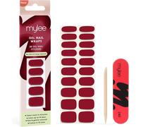 Gel Nail Wraps [As Red As It Gets] ¿ 10 Autocollants En Gel Pré-Durci Pour Une Manucure Instantanée. Sans Lampe, Sans Éclats, Brillants Jusqu¿À 14 Jours, Facile À Appliquer