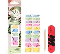 Gel Nail Wraps [Bloom Boom] ¿ 10 Autocollants En Gel Pré-Durci Pour Une Manucure Instantanée. Sans Lampe, Sans Éclats, Brillants Jusqu¿À 14 Jours, Facile À Appliquer