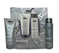 Gel nettoyant pour le visage, shampooing et gel douche 3 en 1 pour homme, formule rafraîchissante à l'orange et au cèdre, lot de 2 pièces (150 ml + 200 ml)