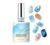 Gel Ongles Effet Diffusion Vague Marine Séchage