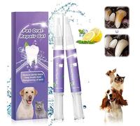 Gel oral pour animaux de compagnie, Pet Oral Repair et gel de blanchiment, nettoyage en profondeur des taches des dents de chien et de chat, soin du nettoyage oral (2PCS)