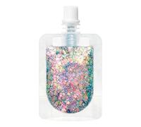 Gel Pailleté du Corps,Décoration de Sequins pour le Visage - Paillettes Visage Et Corps - Pour Les Vacances, Le Carnaval, Le Maquillage, La Musique, Les Concerts, Les Bals De Promo, Les Soirées Et Les