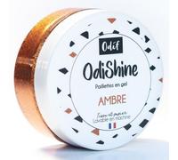 Gel Pailleté Odishine 70 Ml - Embellissez Vos Créations Avec Éclat Et Éco-Responsabilité - Odif Ambre