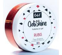 Gel Pailleté Odishine 70 Ml - Embellissez Vos Créations Avec Éclat Et Éco-Responsabilité - Odif Rubis