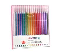 Gel Pailletés - Gel Colorés Pour Livres De Coloriage Et Dessins | Ensemble De D'écriture Colorés Pour Et Adultes, Idées Pour La Journalisation, Les Cartes, L'artisanat, Le