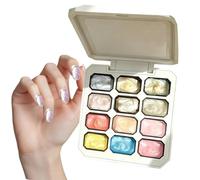 Gel Paint Set, 12 Colors Gel Nail Paint, Silk Satin Paints