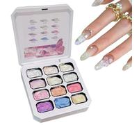Gel Palette 12 Couleurs Haute Pigmentation Polymérisation UV/LED Convivial | Gel Peinture Dégradée Pour Maison Salon Atelier Passionnés DIY Techniciens Débutants