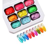 Gel Palette 9 Couleurs De Vernis Haute Saturation Effet Dégradé