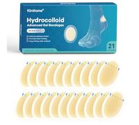 Gel Pansement Ampoule - 21 PCS Hydrocolloid Bandages for Feet, Blister Cushions Pads, Water Resistant Adhesive Bandages for Heel, Toes & Foot, Blister Bandages for Prevention & Recovery (Heel Pack)
