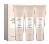 Gel peeling nettoyant principalement,peeling et peeling du visage,gel peeling doux pour tous les types de peau,nettoyage en profondeur, Feuchtigkeitsspendendes peeling avec une formule douce (3pcs)