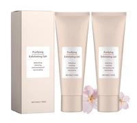 Gel peeling nettoyant principalement,peeling et peeling du visage,gel peeling doux pour tous les types de peau,nettoyage en profondeur, Feuchtigkeitsspendendes peeling avec une formule douce (2pcs)