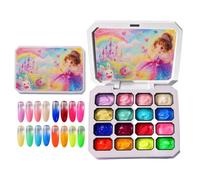 Gel Peinture Manucure Palette de 16 couleurs servant à créer des dégradés