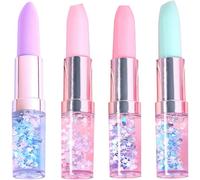 Gel Pen,Kawaii Rouge À Lèvres Gel Pen Creative Oil Quicksand Coloré Mignon Stationnaire 0.5mm Signature Stylos Encre Bureau Fournitures Scolaires