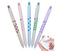 Gel Pens 5 Piece Quick Drying Fine Tip Cute School Writing Stationery