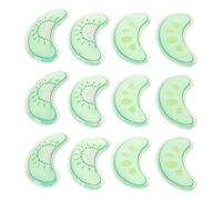 Gel pour Double Paupière 6 Paires Vert en Plastique | Compresse Froide Instantanée, Usage Soin Peau et Vol, Réutilisable, Effet Humide et Lisse