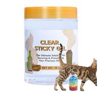 Gel Pour Exposition Musée, Pâte Adhésive Réutilisable, Gel Transparent pour Musées, pour Antiquités Céramique Bois Verre Sculptures Présentation Vitrines Fixation d'Objets d'Art et Bijoux