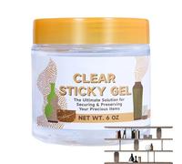 Gel pour Exposition Transparent | Pâte Adhésive Réutilisable,Support Amovible Incolore | pour Antiquités Céramique Bois Verre Sculptures Présentation Vitrines Fixation d'Objets d'Art et Bijoux