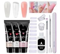 Gel Pour Extension D'Ongle | Kit Ongles | Kit Manucure Extension Ongles 10 Pièces | Ensemble Professionnel Pour Manucure Maison Mariage Fêtes Voyage Quotidien Réparation Rapide Durable