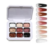 Gel pour ongles 15 ml avec 9 couleurs, longue durée, hautement pigmenté