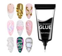 Gel Pour Ongles | 30ml Colle De Décoration Et De Modélisation Pour Strass - Colle À Ongles,Pour Femmes Et Filles Application De Manucure Et Motifs De Gravure