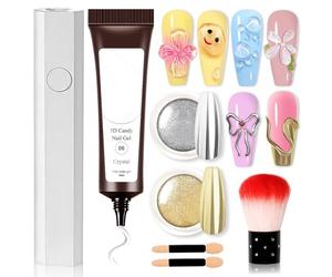 Gel pour Ongles 5D,Gel Sculpté pour Ongles - de Modelage 5D Séduisant Beauté Toutes Occasions Salon Maison Mariage Femmes et Filles