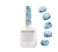 Gel Pour Ongles À Effet Aquarelle Vernis Gel 12 ml À Séchage | Effet Océan Transparent pour Salon, Maison, Femmes, Hommes, Jeunes, Scène, Performance, et