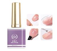 Gel Pour Ongles LED | 15ml Adhésif Longue Durée 4 en 1,Base LED Adhésive Pour Les Ongles | Pour Filles Et Adolescents Et Débutants Manucure Décoration Design Salon Maison Quotidien Voyage