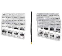 gel pour recourbe-cils - 24 x 2 flacons 025 ml 24x Gel 1 et 24x Gel 2