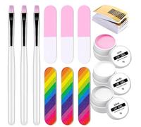 Gel pour sculpter les extensions d'ongles, gel de séchage à LED pour ongles en 3 couleurs | Formes et pointes pour extensions | Pour débutants, femmes, mères, salon à la maison, étude, utilisation