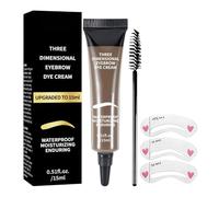 Gel pour sourcils - Gel coiffant pour une tenue longue durée | Formule transparente et teintée avec pinceau de précision, finition non, maquillage de toilettage pour sourcils de forme