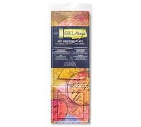 Gel Press Ensemble de Plaques Monoprint en Cercle/Carré et Triangle pour Créer des Impressions en Bloc Artistiques et Uniques, Transparent, 8 cm