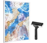 Gel Printing Plate, 8" X 10" A4 Art Plate with Rubber Brayer Roller, Monoprinting Print Plate, Gel Plate, Printmaking