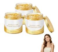 Gel raffermissant à l'or, Crème corporelle raffermissante thermique. (3PCS) | Huile corporelle peau crêpée,crème hydratante raffermissante corps, convient l'abdomen,cuisses,fesses bras,absorption rapide.