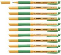 Gel Rollerball - STABILO pointVisco Box of 10 Green Green 10 count (Pack of 1) B