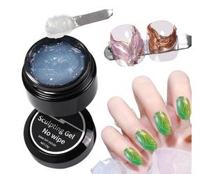 Gel Sculptant pour Ongles - Vernis Gel Sans Nettoyage pour Créations d'Ongles,Colle Non Coulante Aspect Naturel Pour Amateurs, Artistes, Débutants, Professionnels De Salon, Femmes Et Mères