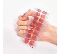 Gel Semi-Durci Uv Pour Ongles",Bandes D'ongles,Couverture Complète Longue Durée,Autocollant Semi-Durci,Meilleure Qualité,Led,"16 Embouts - Type Cs-049