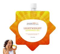 Gel Solaire Pour Le Visage Spf 50,Sunscreen Gel Spf 50,écran Solaire 50,Crème Solaire Imperméable,Contre Les Rayons UVA/UVB,Non-greasy,Light,For All Skin Types,été,Natation,Camping, 50ml (1)
