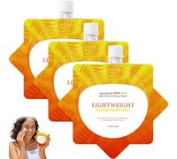 Gel Solaire Pour Le Visage Spf 50,Sunscreen Gel Spf 50,écran Solaire 50,Crème Solaire Imperméable,Contre Les Rayons UVA/UVB,Non-greasy,Light,For All Skin Types,été,Natation,Camping, 50ml (3)