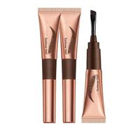 Gel Sourcils Peel Off, 2 pcs Chocolat Teinture Sourcils Tattoo Longue Durée,Teinture Sourcil Semi-permanent,Eyebrow Gel Tint Peel Off for Defined Eyebrows,Waterproof et Sans Bavures - 7g (#04)