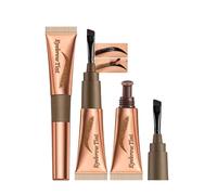 Gel Sourcils Peel Off, 2 Pcs Marron Teinture Sourcils Tattoo Longue Durée, Waterproof et Sans Bavures, Durée de Vie de 3 Jours, Eyebrow Gel Tint Peel Off for Defined Eyebrows, Maquillage Femme-02