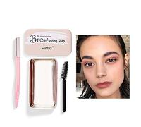 Gel Sourcils Transparent,Sourcils Savon,Ssavon Sourcils Transparent,Gel Fixateur Sourcils Brows Makeup Gel Soap,pour Les Sourcils Gel pour Les Sourcils Imperméable et Durable (Set B)