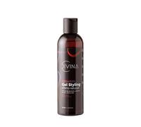 Gel styling extra définition Natural&Amazing de DIVINA BLK, produit pour cheveux bouclés, avec extraits naturels de menthe, prêle, thé noir, sauge et aloès (250ml)
